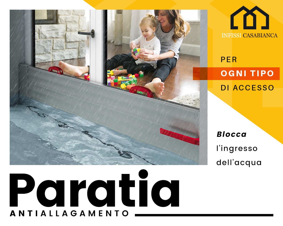 Paratia antiallagamento  CASABIANCA INFISSI alluminio e pvc, lavorazione  in ferro - Borgetto e Partinico (Palermo)