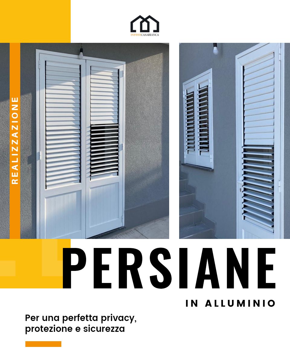 Persiane in alluminio RAL 9010